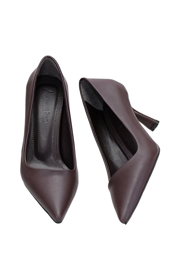 Elit 25KMST1111C Kadın Klasik Topuklu ayakkabı Kahverengi