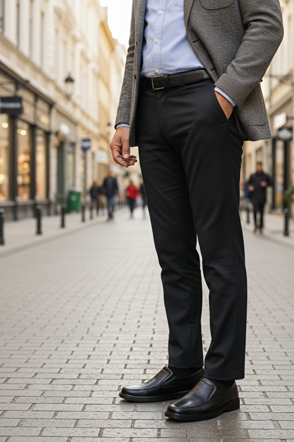 109001.M 5PR Siyah Erkek Ayakkabı