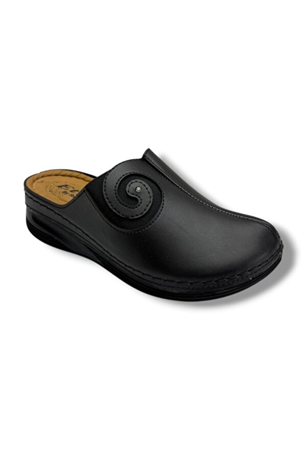 Poli 725-26 Cilt Deri Anatomik Sabo Kadın Terlik