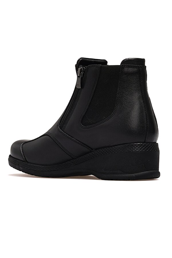 Dude Kadın Deri Kemik Çıkıntısı Comfort Günlük Bot 25k 25652 Z Siyah