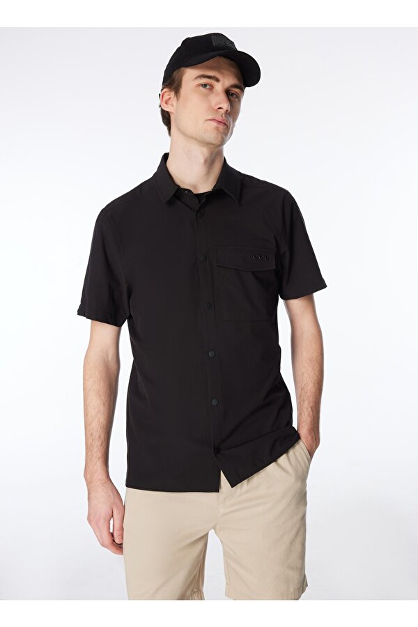 Siyah Erkek Basic Gömlek F4SM-GML 0754