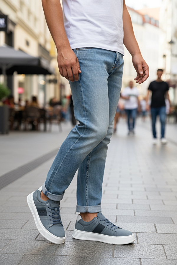 238276N 5FX Mavi Erkek Sneaker