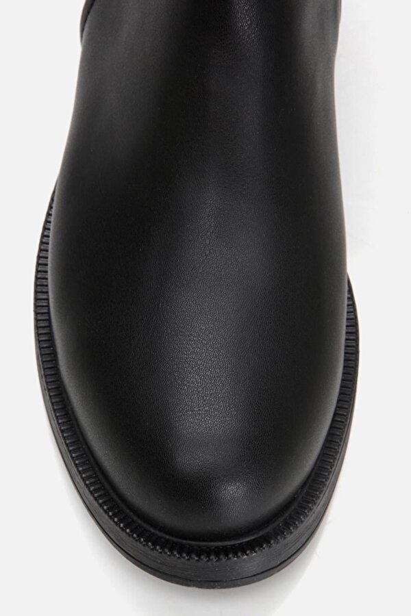 Siyah Kadın Düz Bot