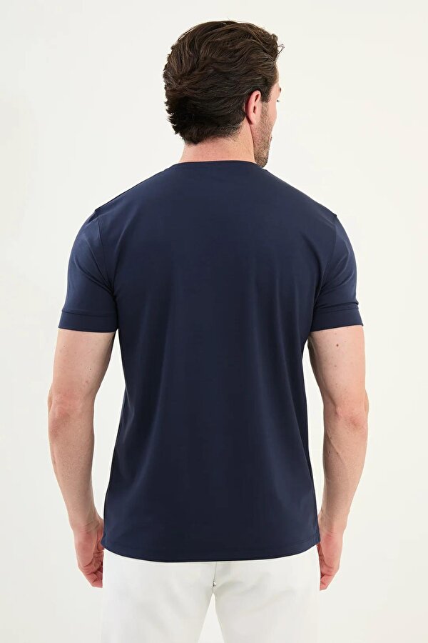 Düz Slim Fit Bisiklet Yaka Basic Erkek T-Shirt 36863