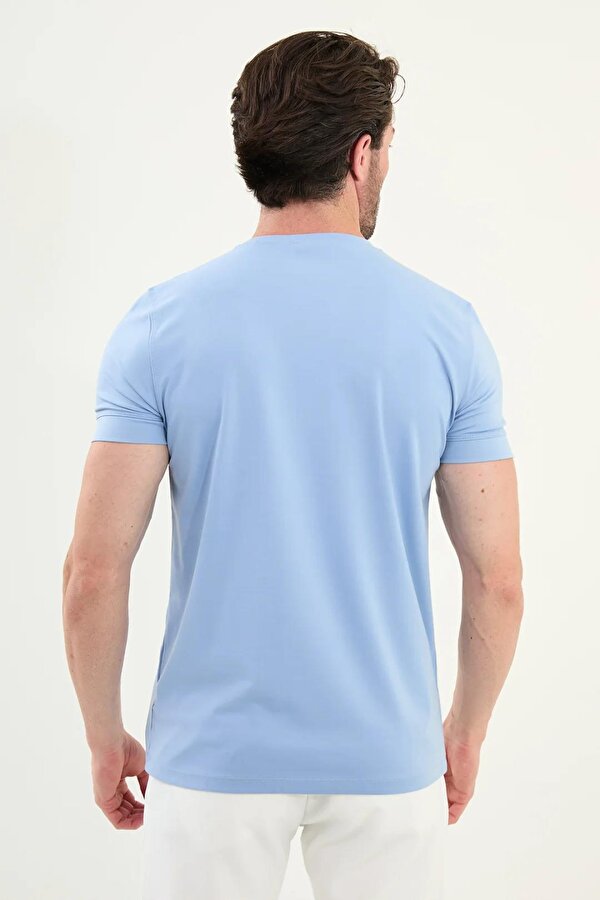 Düz Slim Fit Bisiklet Yaka Basic Erkek T-Shirt 36863