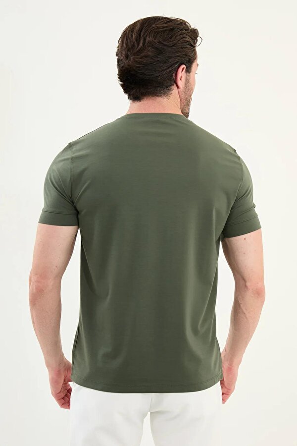 Düz Slim Fit Bisiklet Yaka Basic Erkek T-Shirt 36863