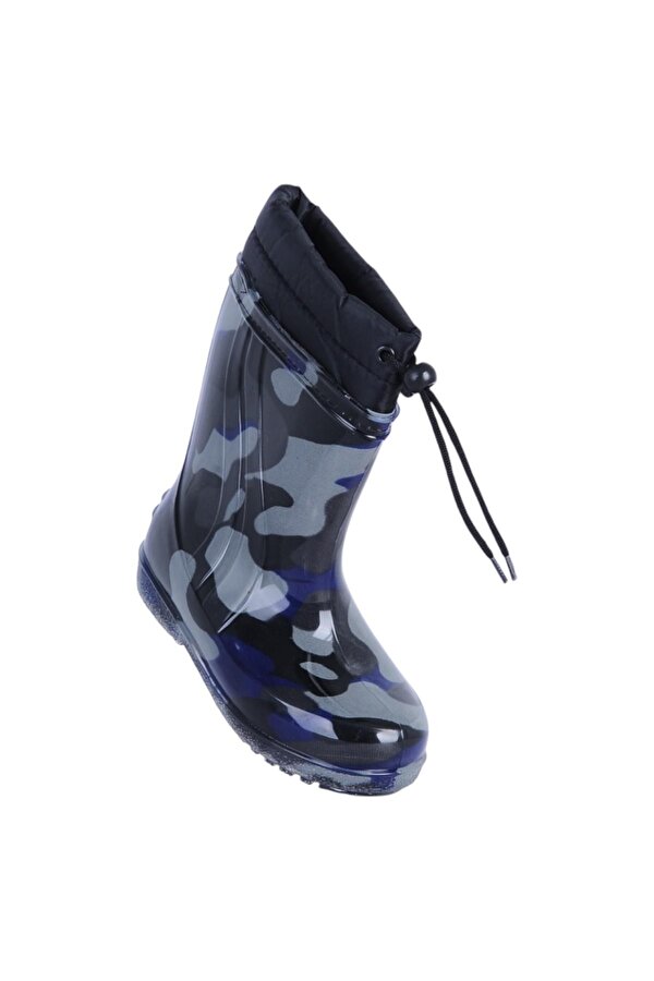 Skuaıter Syh-Mavi Paraşüt Termal Kürklü Erkek Çocuk Çizme Bot