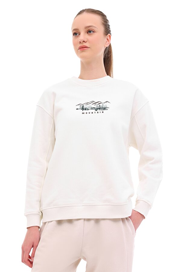 WL 16PIKO 5PR Ekru Kadın Sweatshirt