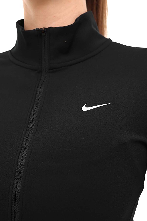 W NK ONE DF FZ FITTED JKT Siyah Kadın Fermuarlı Sweatshirt