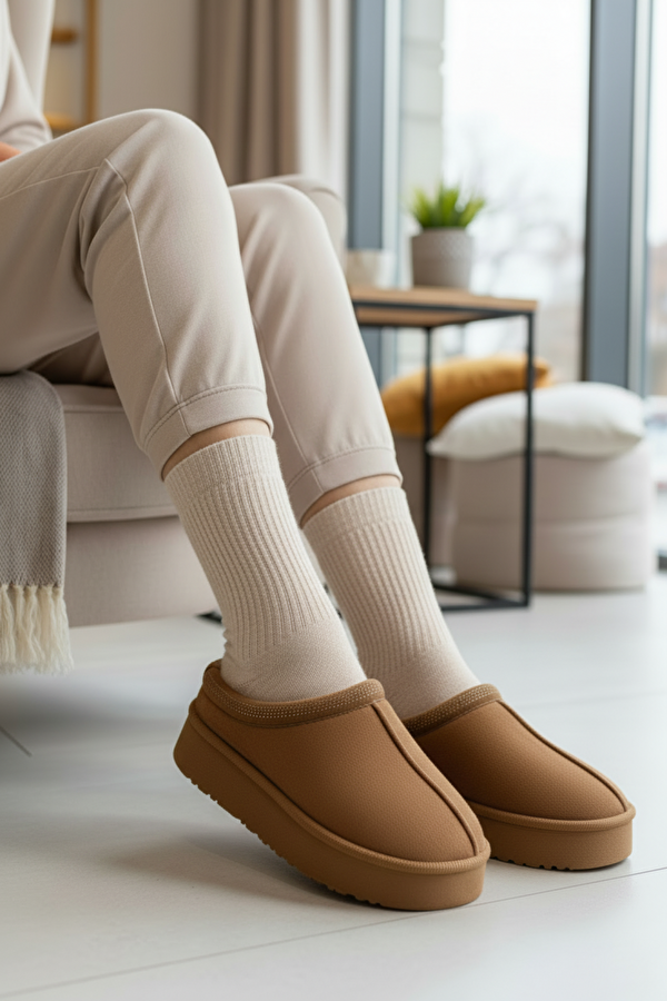 25K-7107 5PR Taba Kadın Terlik