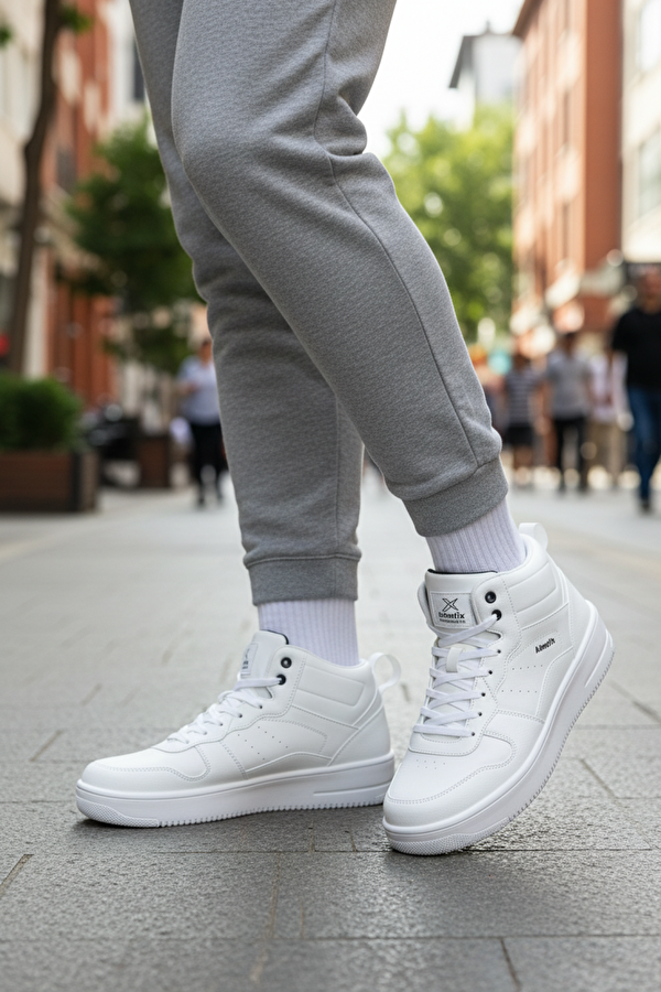 LOWNER PU HI 5PR Beyaz Erkek High Sneaker