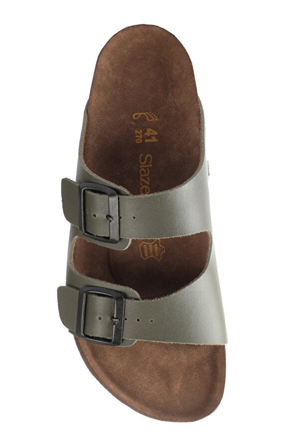 LENS Erkek  Haki Terlik