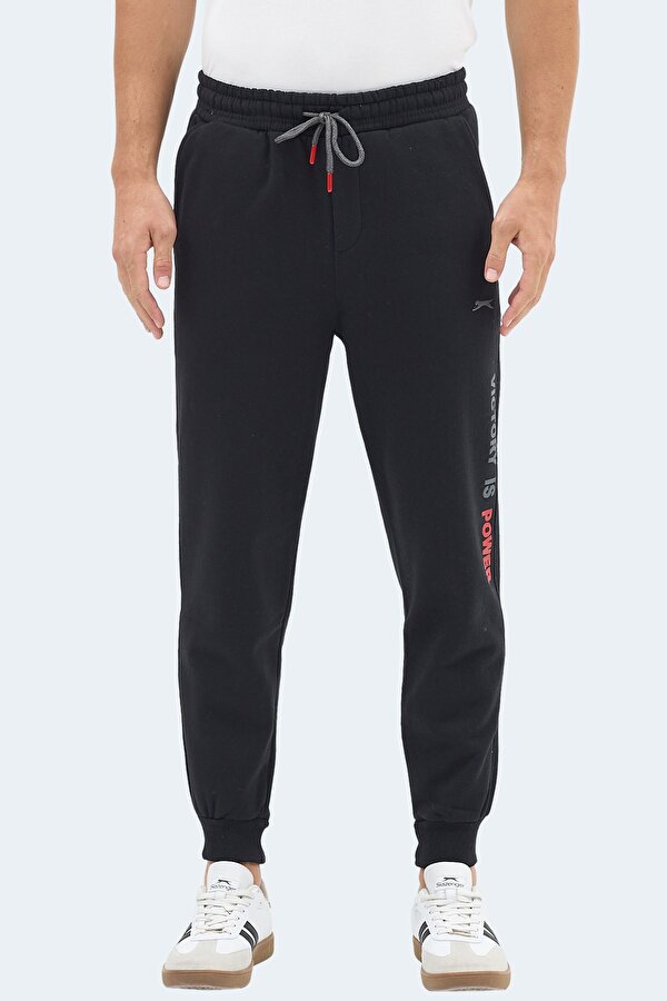 NAHAL I Erkek Cepli Siyah Eşofman Altı