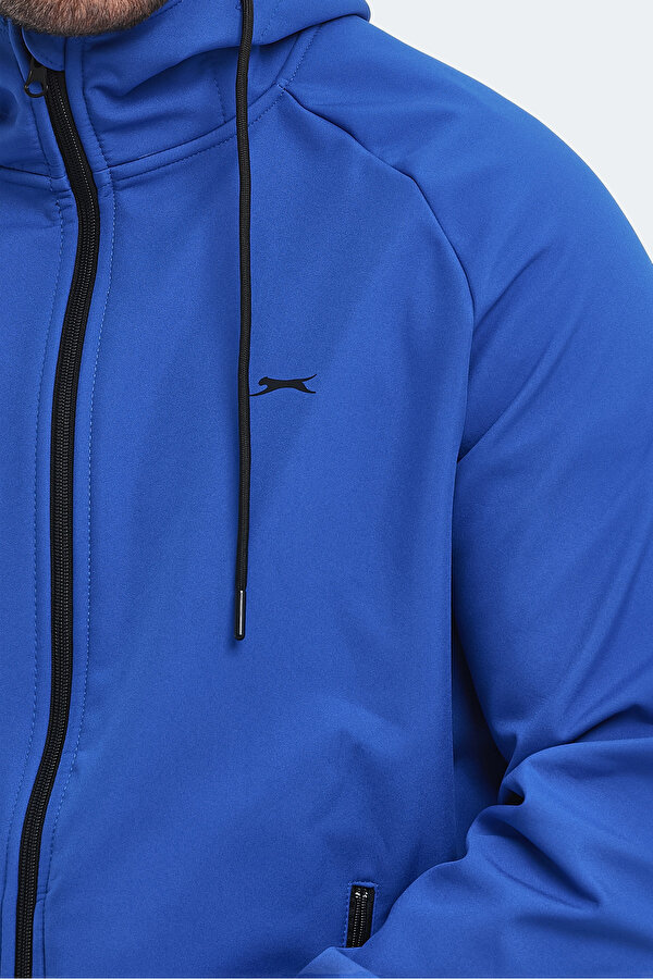 RANGI Erkek Kapüşonlu Saks Mavi Mont & Kaban