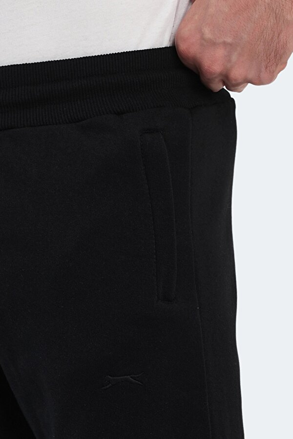 KIERON I Erkek Cepli Dar Paça Siyah Eşofman Altı