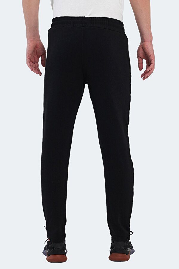 KIERON I Erkek Cepli Dar Paça Siyah Eşofman Altı