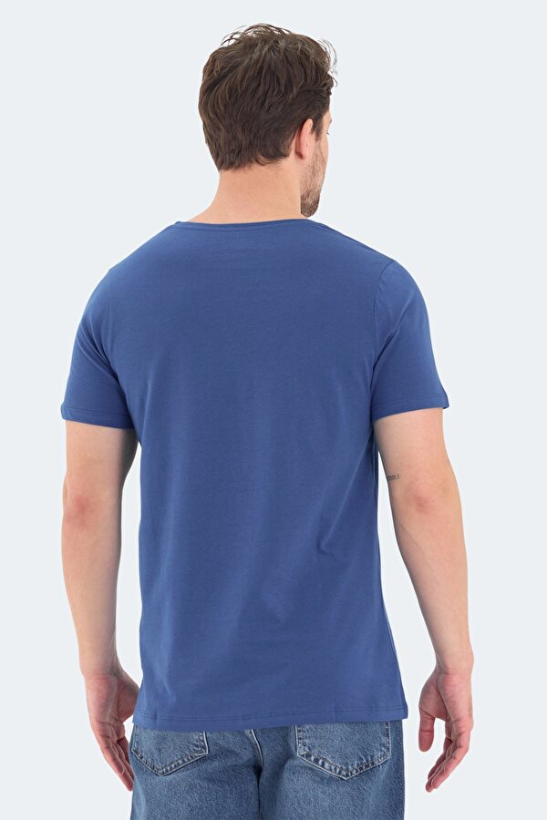 ROSALVA Erkek  Saks Mavi Tişört