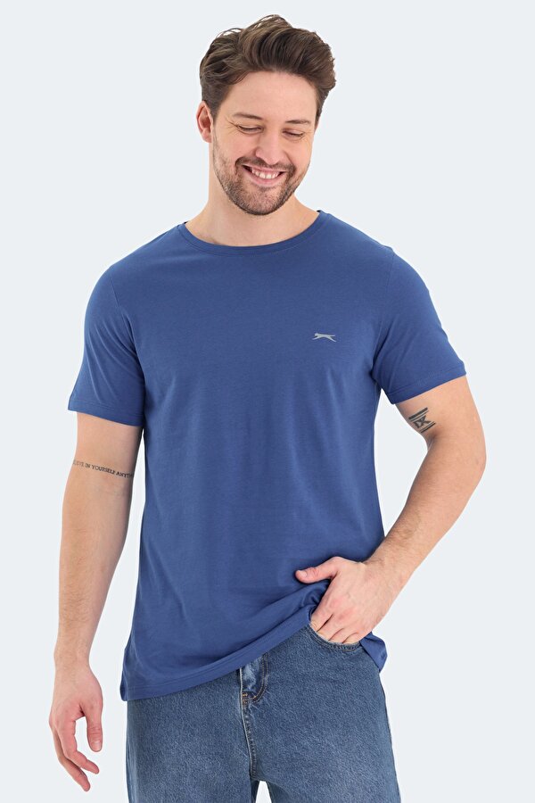 ROSALVA Erkek  Saks Mavi Tişört