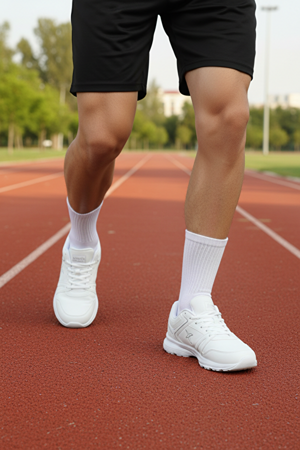 MITON PU 5PR Beyaz Erkek Koşu Ayakkabısı