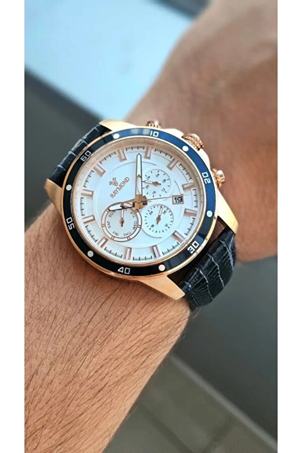 Raymond Erkek Kol Saati Rym-1150-rose-siyah