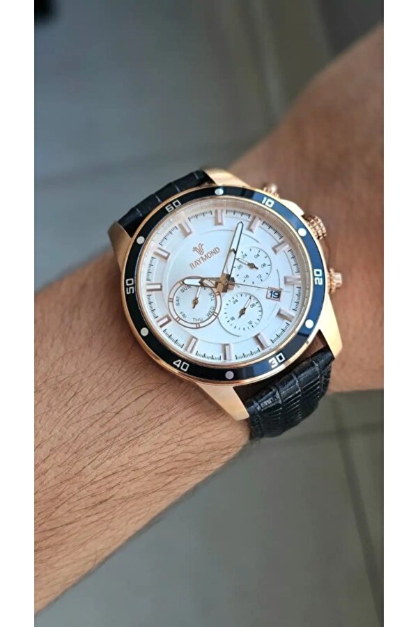 Raymond Erkek Kol Saati Rym-1150-rose-siyah