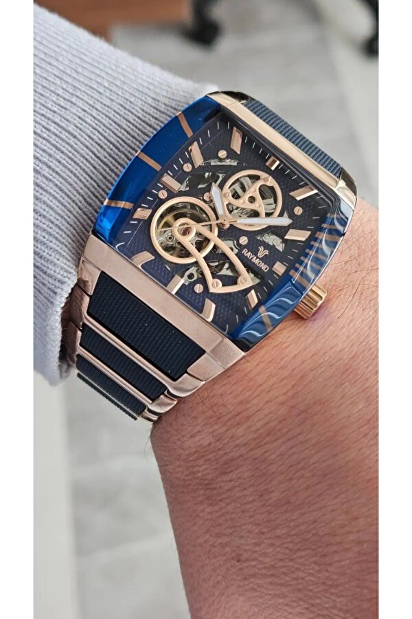 RAYMOND ERKEK KOL SAATİ RYM-5129-ROSE-LACİVERT