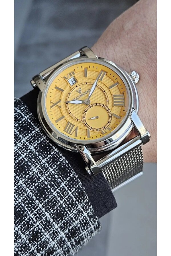 RAYMOND ERKEK KOL SAATİ RYM-280275-SARI