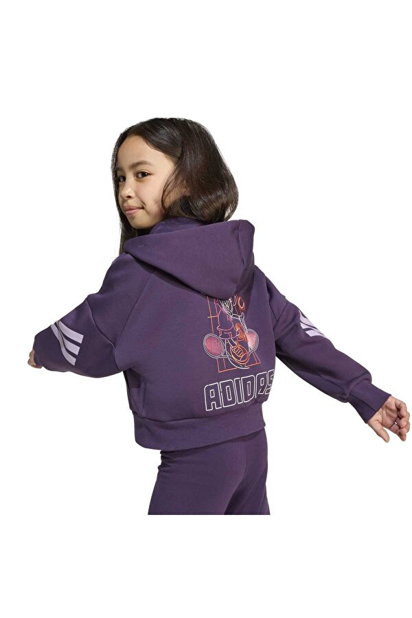 Disney Minnie Mouse Bebek Mor Kapüşonlu Ceket