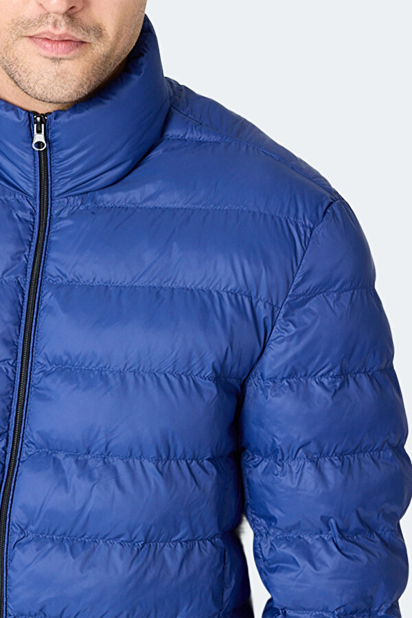 BRAUM Erkek Şişme Saks Mavi Mont & Kaban