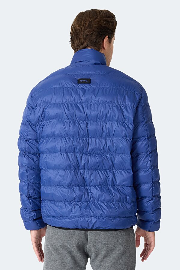 BRAUM Erkek Şişme Saks Mavi Mont & Kaban