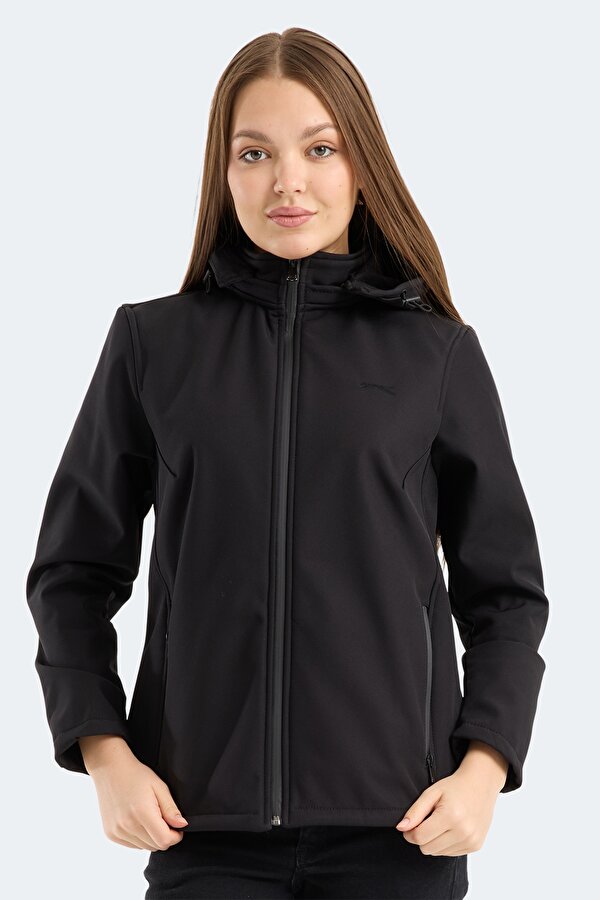 HEAT CONTROL Kadın Çıkarılabilir Kapüşonlu Siyah Mont & Kaban