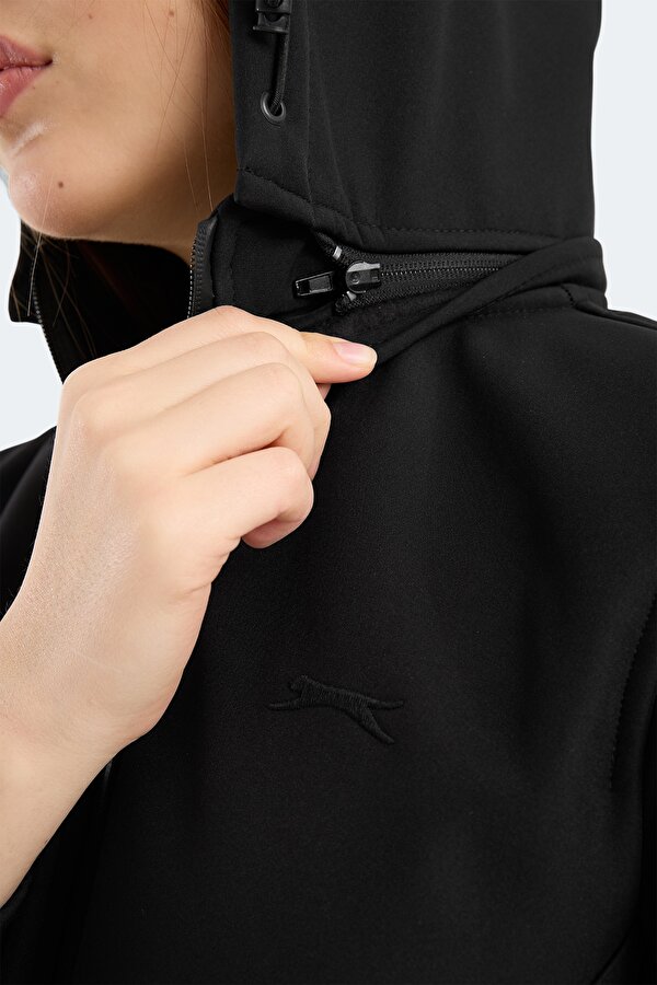 HEAT CONTROL Kadın Çıkarılabilir Kapüşonlu Siyah Mont & Kaban