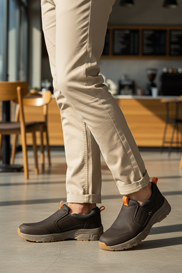 ARIS 5PR Kahverengi Erkek Slip On