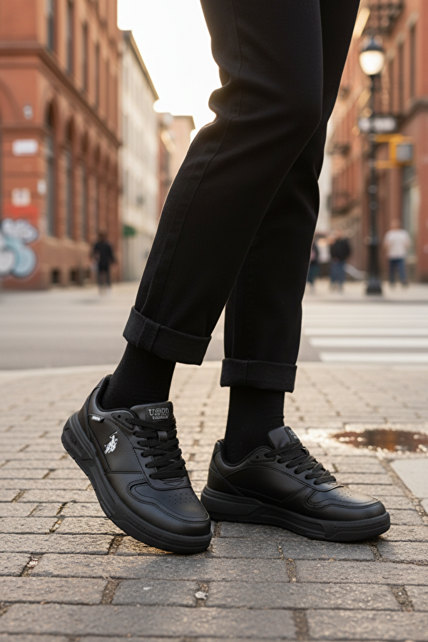 REKE 5PR Siyah Kadın Sneaker