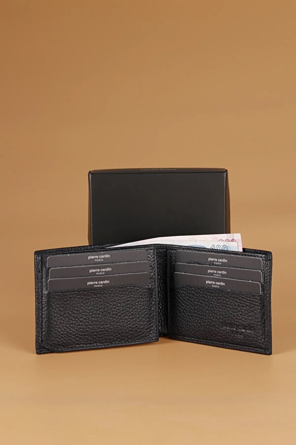 -Set 6- % 100 Hakiki Deri Özel Hediye Kutulu  Damat Kemer Cüzdan Çeyiz Seti FLOTUR-SİYAH