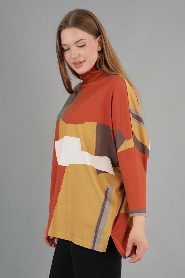 Boğazlı İnce Triko Salaş Kazak