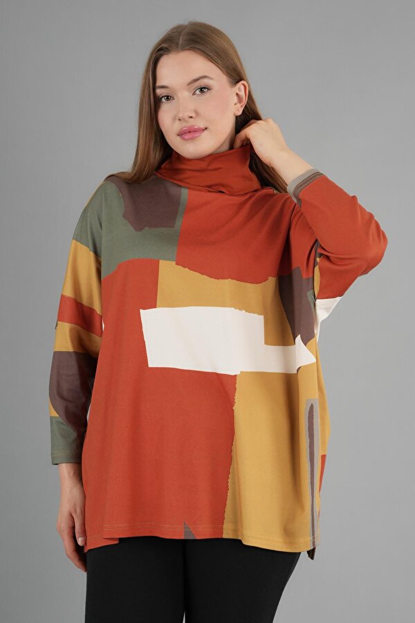 Boğazlı İnce Triko Salaş Kazak