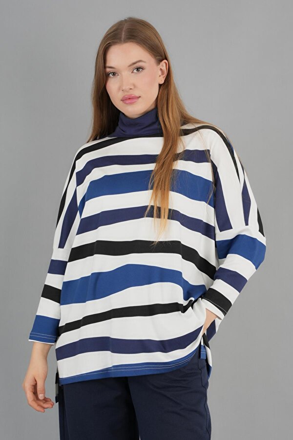 Boğazlı İnce Triko Salaş Kazak