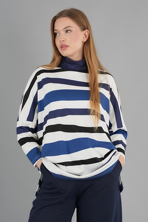 Boğazlı İnce Triko Salaş Kazak