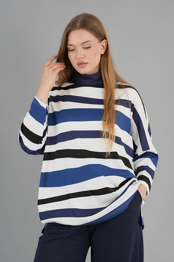 Boğazlı İnce Triko Salaş Kazak