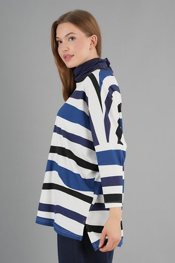 Boğazlı İnce Triko Salaş Kazak