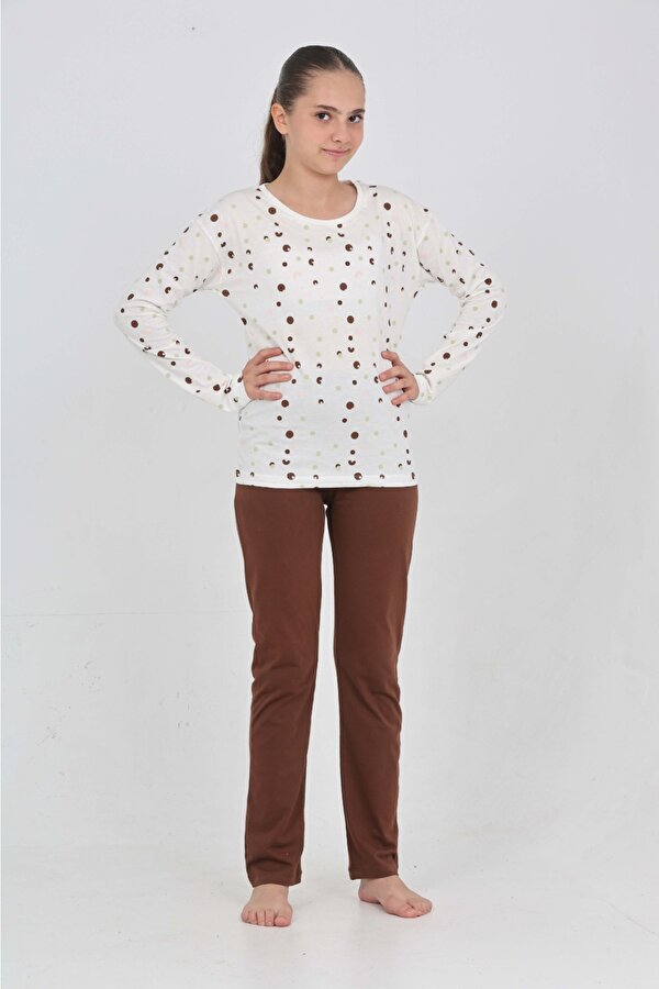 Toontoy Kız Çocuk Karma Baskılı Pijama Takım