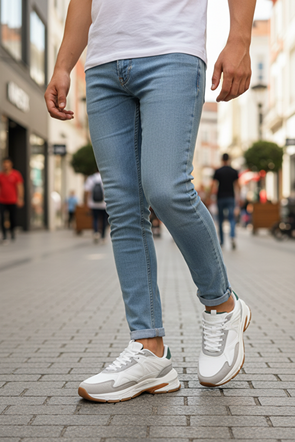 SALERNO 5PR Beyaz Erkek Spor Ayakkabı