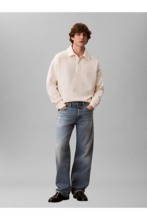 Erkek Ls Hvy Weıght Terry Ck Emblem Po Swearshirt Lv14Le202Gyac