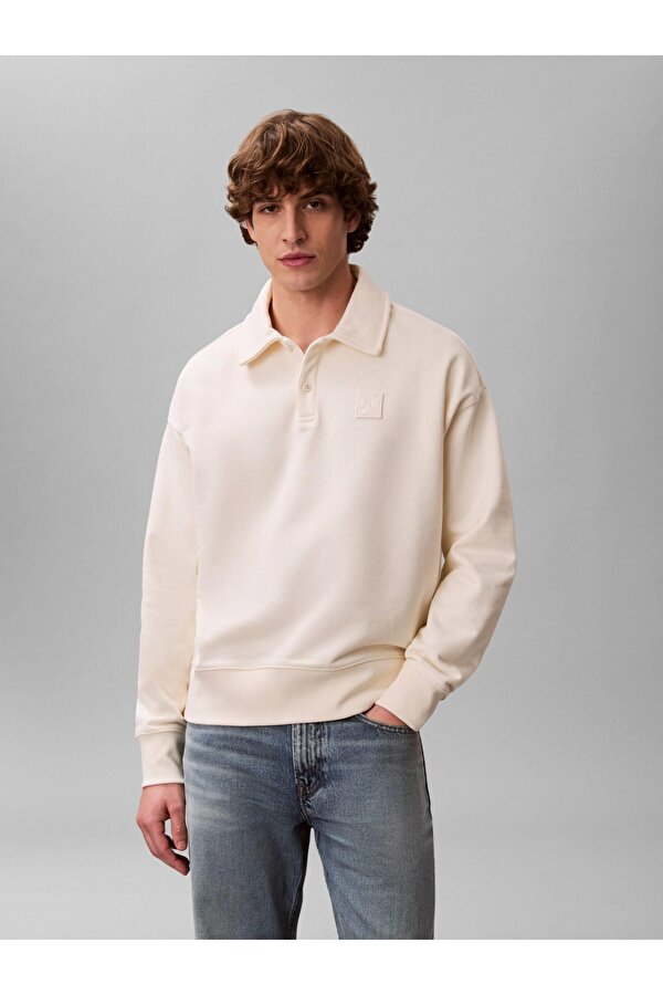 Erkek Ls Hvy Weıght Terry Ck Emblem Po Swearshirt Lv14Le202Gyac