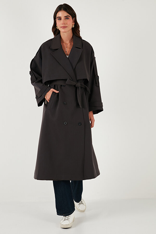 Bayan Trençkot 6839476 KOYU KAHVE