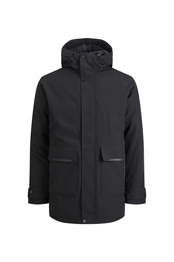 Siyah Erkek Kapüşonlu   Mont 12211896_JJETIKO PARKA SN