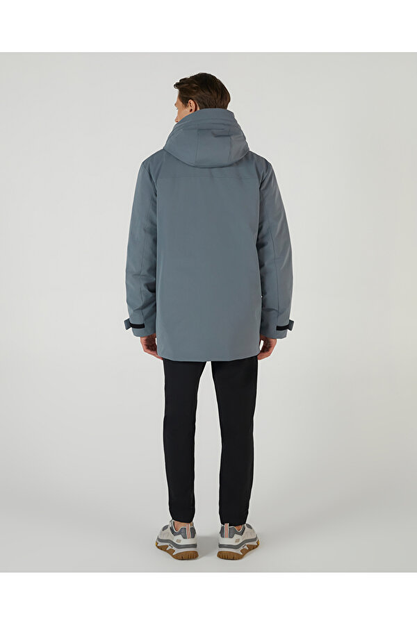 M Outerwear Coated Jacket Erkek Gri Mont S242049-003