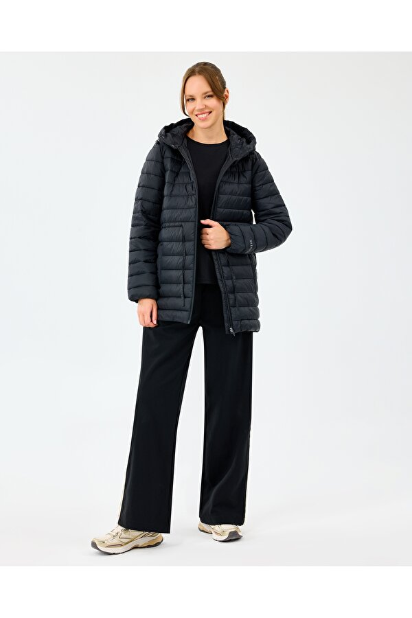 W Light Weight Quilted Jacket Kadın Siyah Mont S2520206-3817