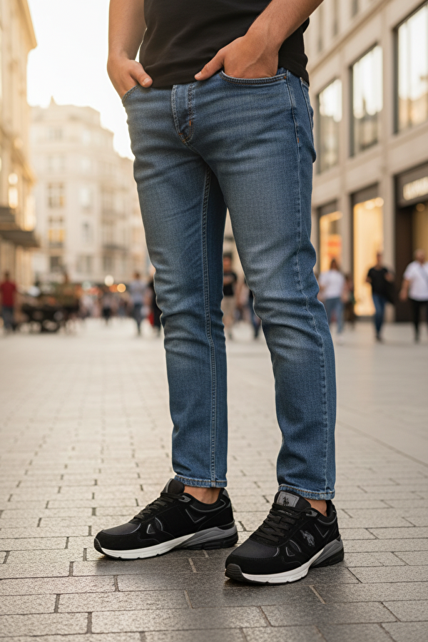 NOE 5PR Siyah Erkek Spor Ayakkabı